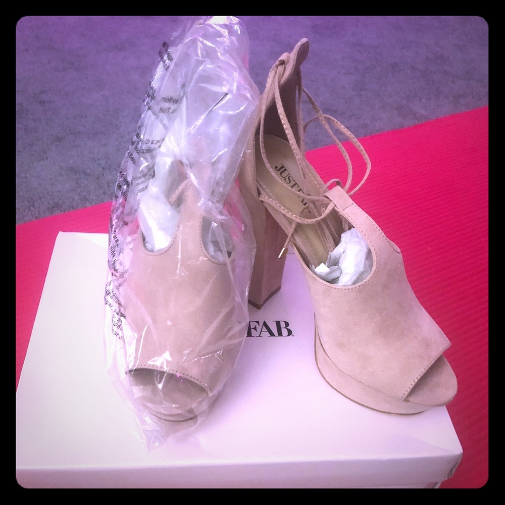 Just Fab! Brand New! Pink Platforms!